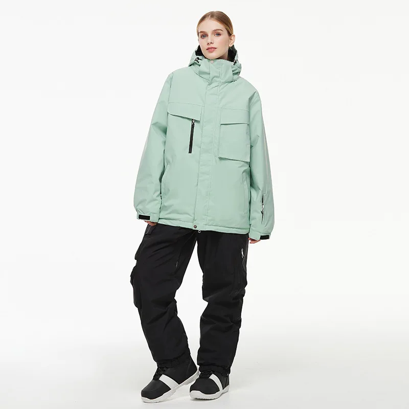 بدلة تزلج بدلة نسائية للرجال Wi nter Waterpro of & Warm Single Ski Clothes S Ki Suit Set OT4 2025
