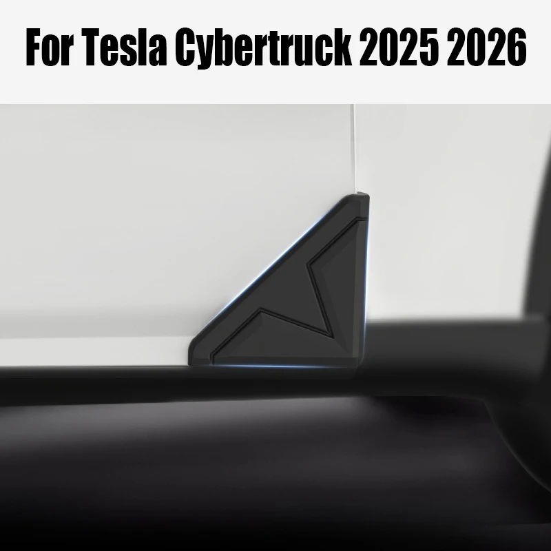 

4 шт. защитных силиконовых накладок на углы дверей для Tesla Cybertruck, противоударные накладки на углы дверей, аксессуары для автомобиля