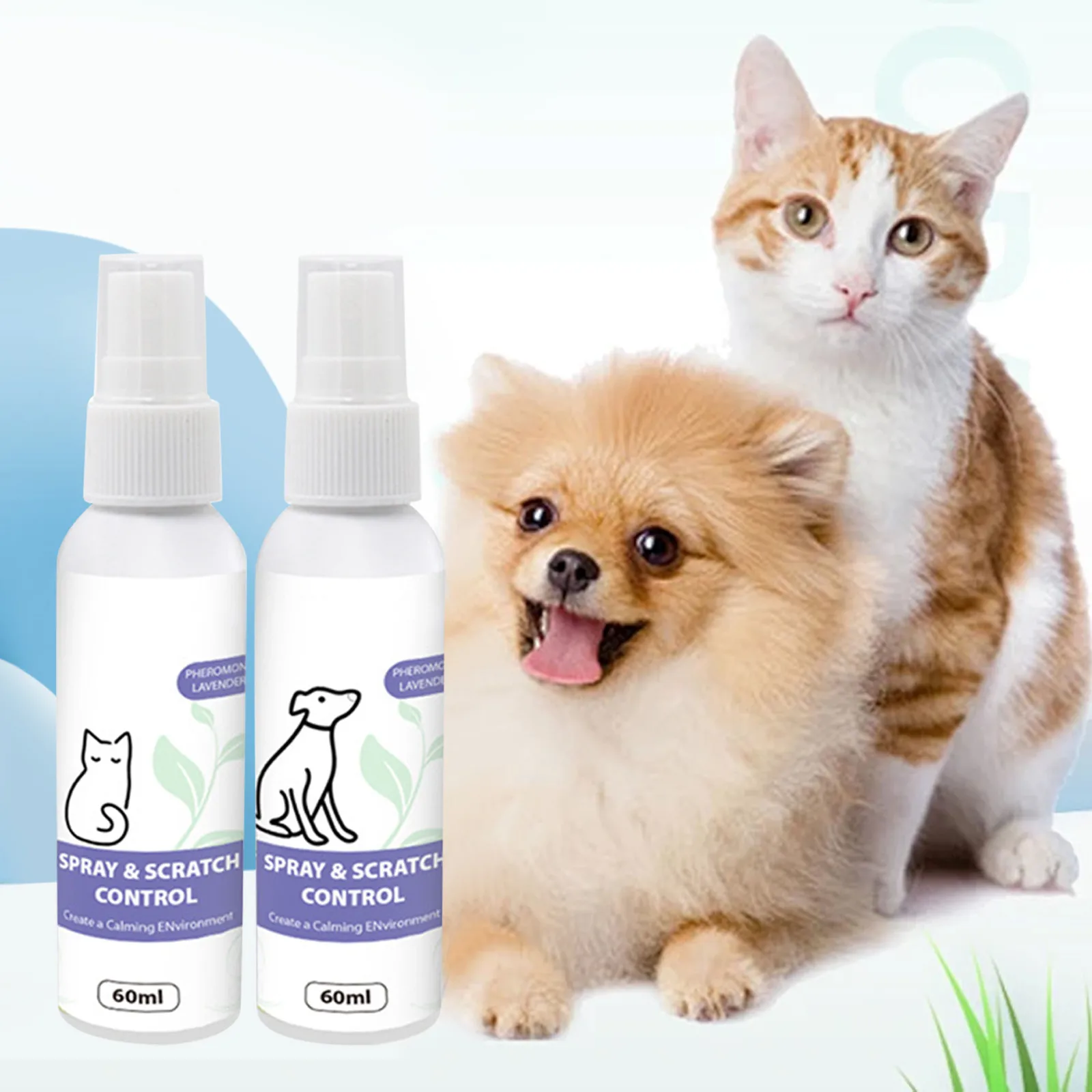 

2024 New Cat Soothing Spray To Prevent Scratching And Disorderly Urination Mild Ingredients 60ml