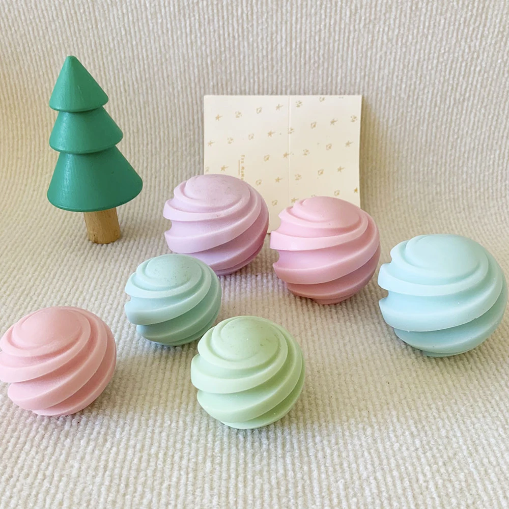 Soap Making Easy - Multi Size Spiralkugel Kerze Silikonformen Einfache