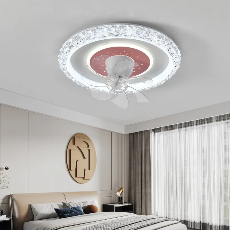 Imagem -04 - Luz de Teto Integrada para Quarto Rotação de 360 ° Vento Forte Led Chandelier Home Decor