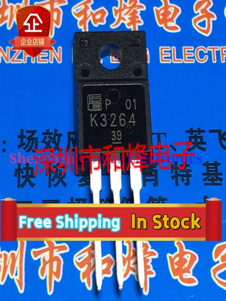 10PCS-30PCS  K3264 2SK3264  TO-220F 800V 7A   In Stock Fast Shipping