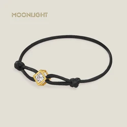 MOONLIGHTClassic Design Cube Zircon Adjustable Bracelet for Women Trendy Bangle Female Jewelry Gift Couple Accessories Wholesale