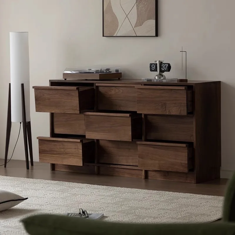 خزانة تخزين متعددة الوظائف بحافة تخزين كلاسيكية من أمريكا الشمالية قابلة للتخصيص على شكل عظمة الكرز