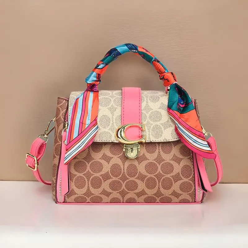 

Стильная винтажная кожаная большая сумка для женщин, дизайнерская сумка через плечо, минималистичный повседневный покупатель с подвеской в виде буквенного логотипа