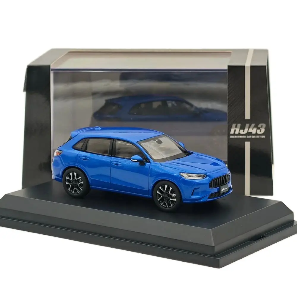 Hobby Japan 1/43 ZR-V e:HEV Premium Crystal Blue (M) HJ 431005 PBL Diecast Modellen Auto Miniatuur Beperkte Collectie Auto Speelgoed Cadeau