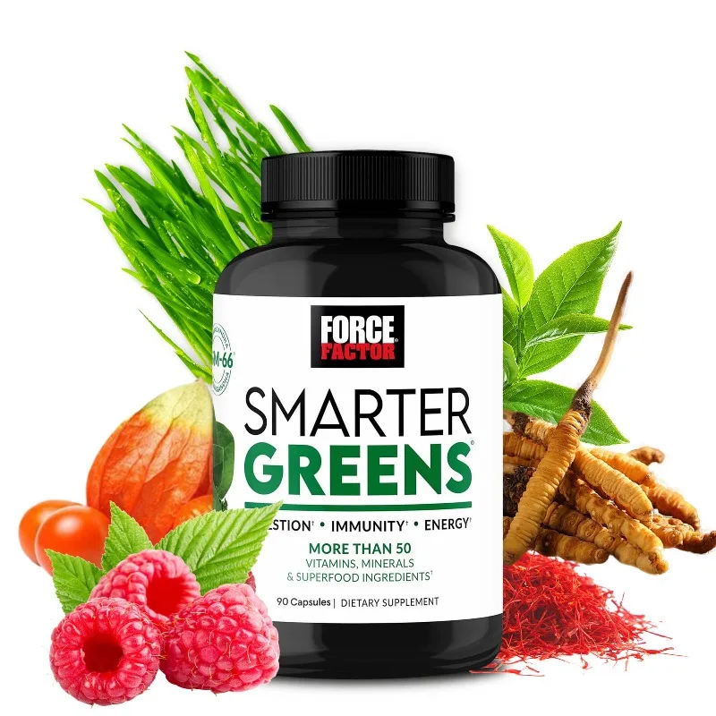 Smarter Greens Supplement with 25+ Superfoods - Relieves Stress, Supports Digestive and Gut Health, and Boosts Energy