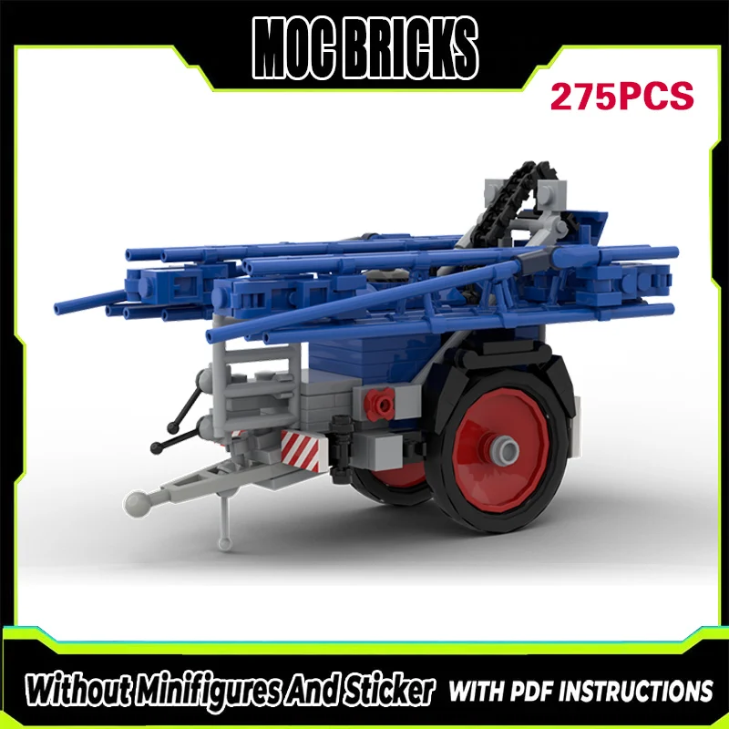 

Конструктор MOC: Городской Автомобиль-Прицеп с Сельскохозяйственным Опрыскивателем, Модульная Технология, Подарки, Набор для Сборки, Детские Игрушки