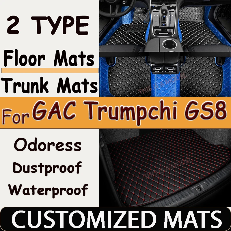 

Car Floor Mats For GAC Trumpchi GS8 Seven Seats 2020 2021 Custom Auto Foot Pads Automobile Carpet Cover Interior Accessories