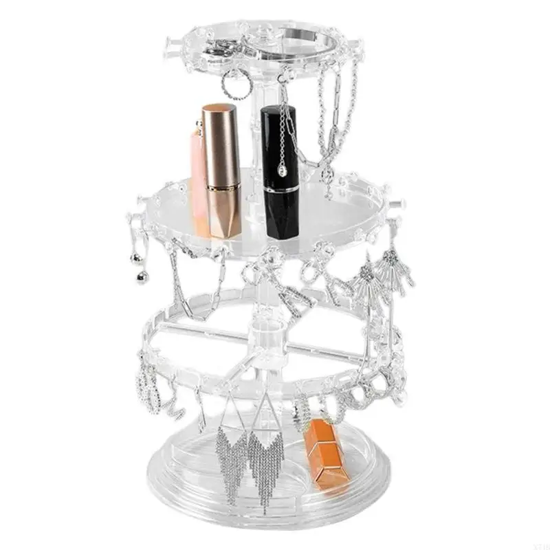 Unique Jewelry Holder Creative Rotating Necklaces Rack Jewelry Display Shelf Jewellery Exhibition Rack for Women