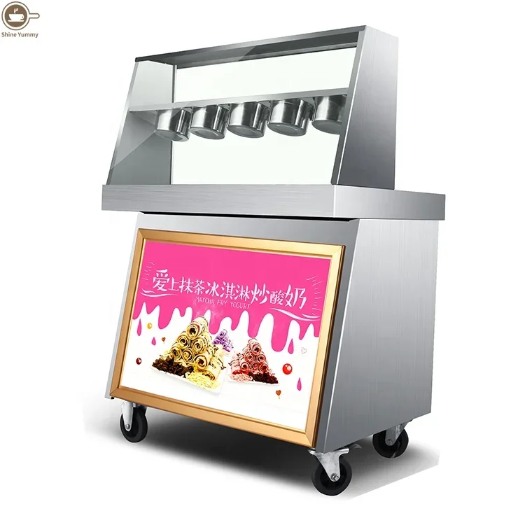 Ice Cream Machine Ice Cream Maker Roll Maker Machine Fried Yogurt Machine