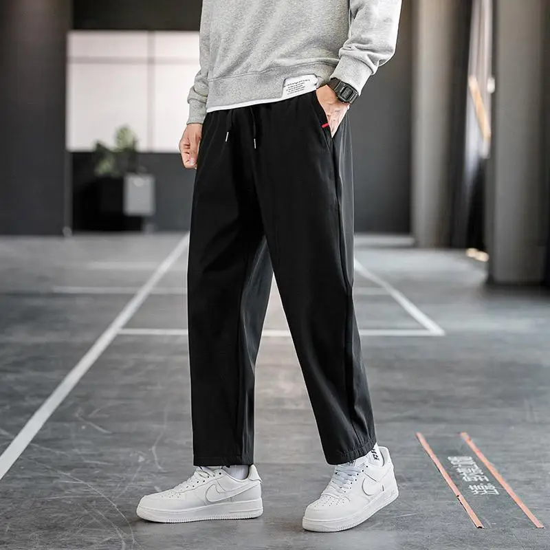 Viser longs élastiques pour hommes, pantalons de sport décontractés, pantalons de jogging pour hommes, vêtements d'été, grande taille, 8XL