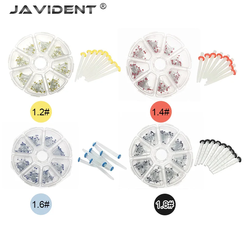 Dental Fiber Post Drills Teeth Restorative Materials Mixed 1.2 1.4 1.6 1.8mm Endo Root Canal Pile Quartz Glass Thread Pile Kit