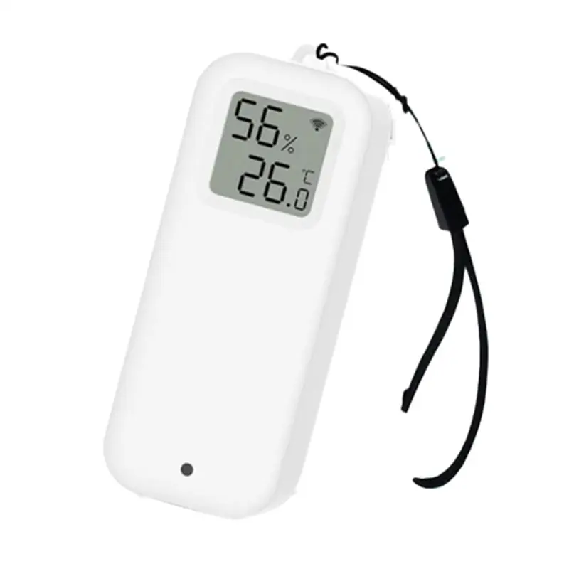 

Works For Alexa/Google Compatible Smart Life Tuya Wifi Temperature& Humidity Sensor, IP65 Waterproof LCD Display