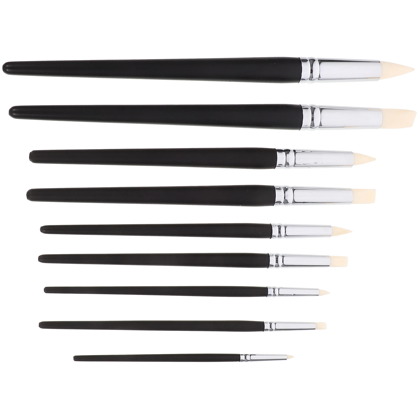 

9Pcs Clay Color Black Fingerprint Removing Pen Set for Sculpture Carving Painting Modeling Clay Color Shaper