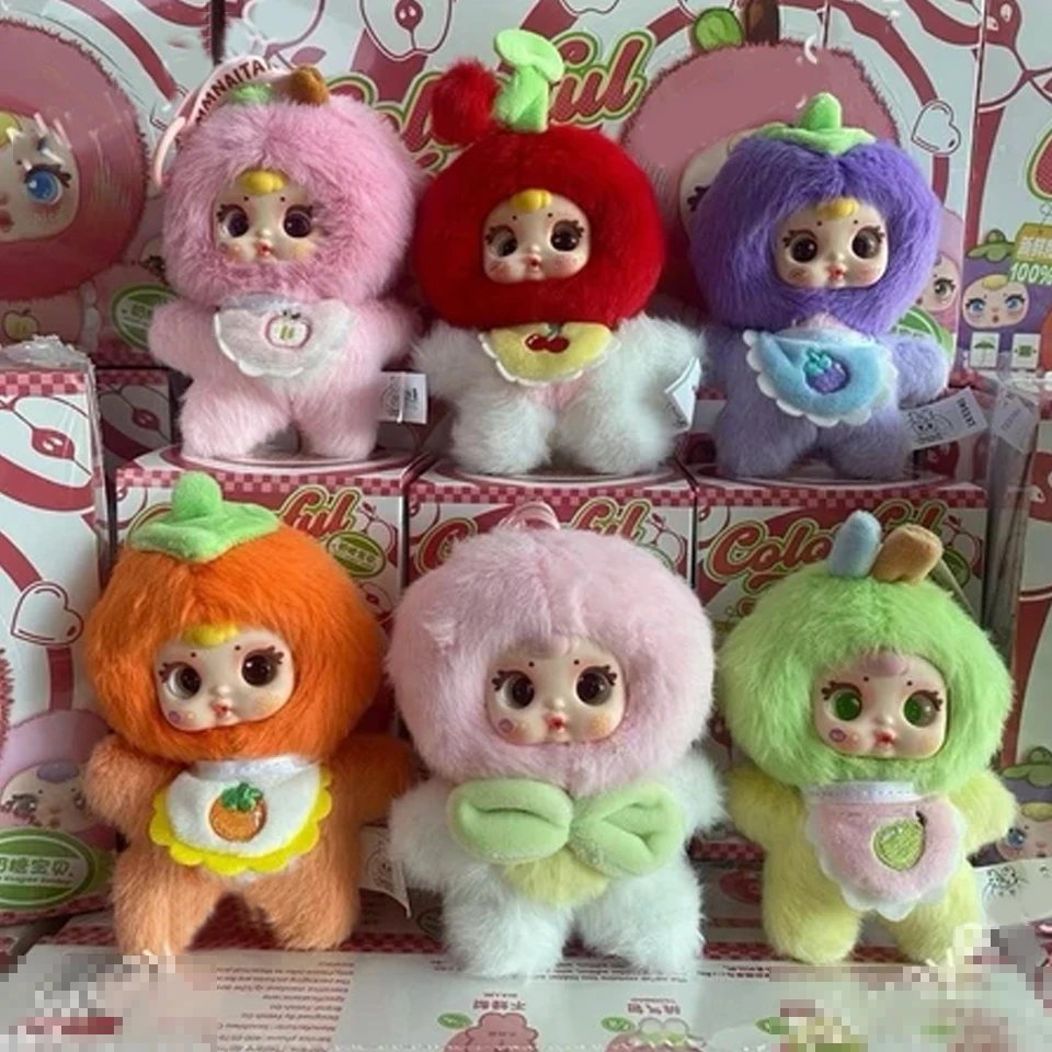 

Nommi Yooki MM, глухая коробка с плюшевыми игрушками Candy Fruity, красивое и креативное украшение для рабочего стола, коллекционное виниловое лицо