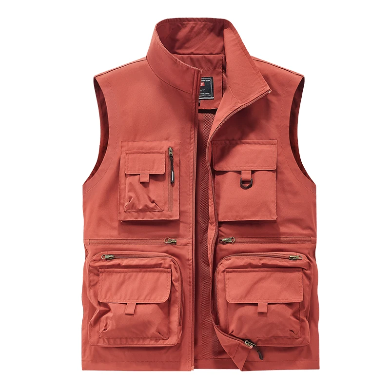 

Новая весенняя мужская жилетка для активного отдыха, однотонная, для молодежи и среднего возраста, для фотосъемки и рыбалки, повседневная куртка-жилет для мужчин