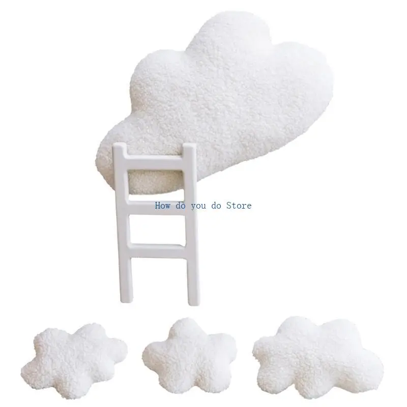 

19qf 5pcs/set Soft и Safe Cloud Ladder Photo Props Дизайн для фотосессий новорожденных