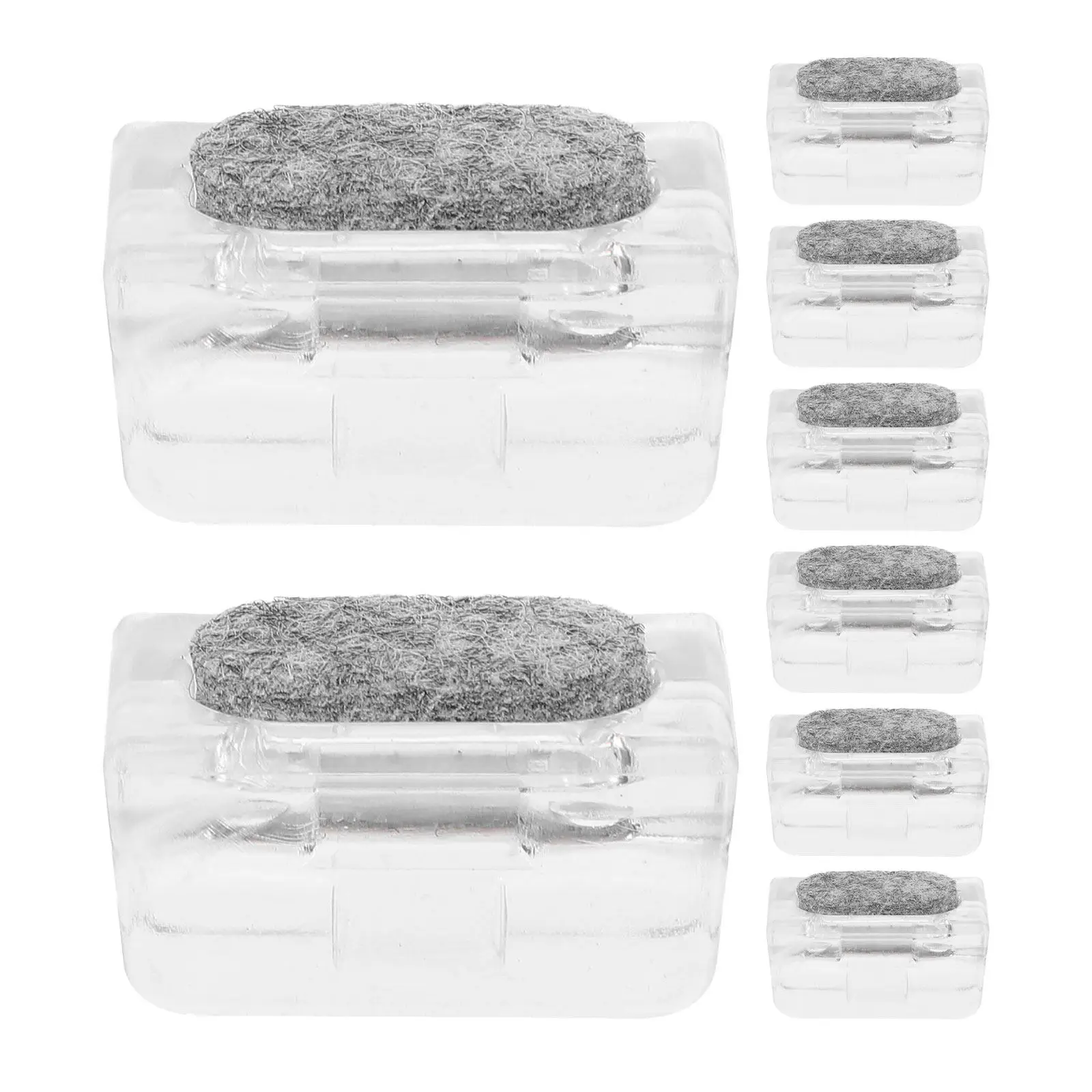 8Pcs Felt Chair Leg Caps U-Shaped Clip-on Covers for 12Mm Round Tubing Anti-Scratch Noise Dampening Floor Protectors