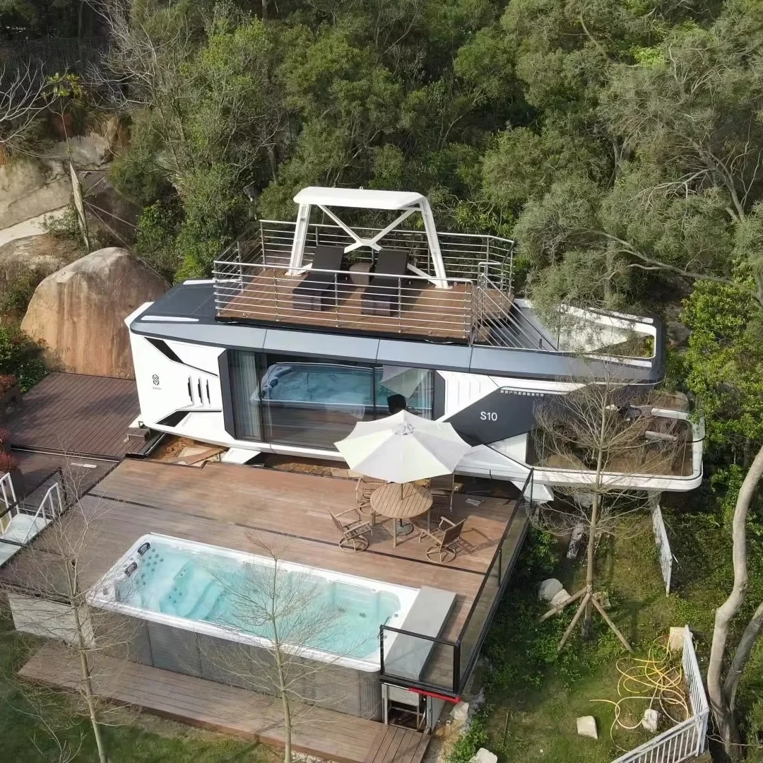 

Тепловая производительность Костюм Сверхнизкое энергетическое водяное отопление и электрическая система Капсула Дом Космическая капсула Управление приложением Отель