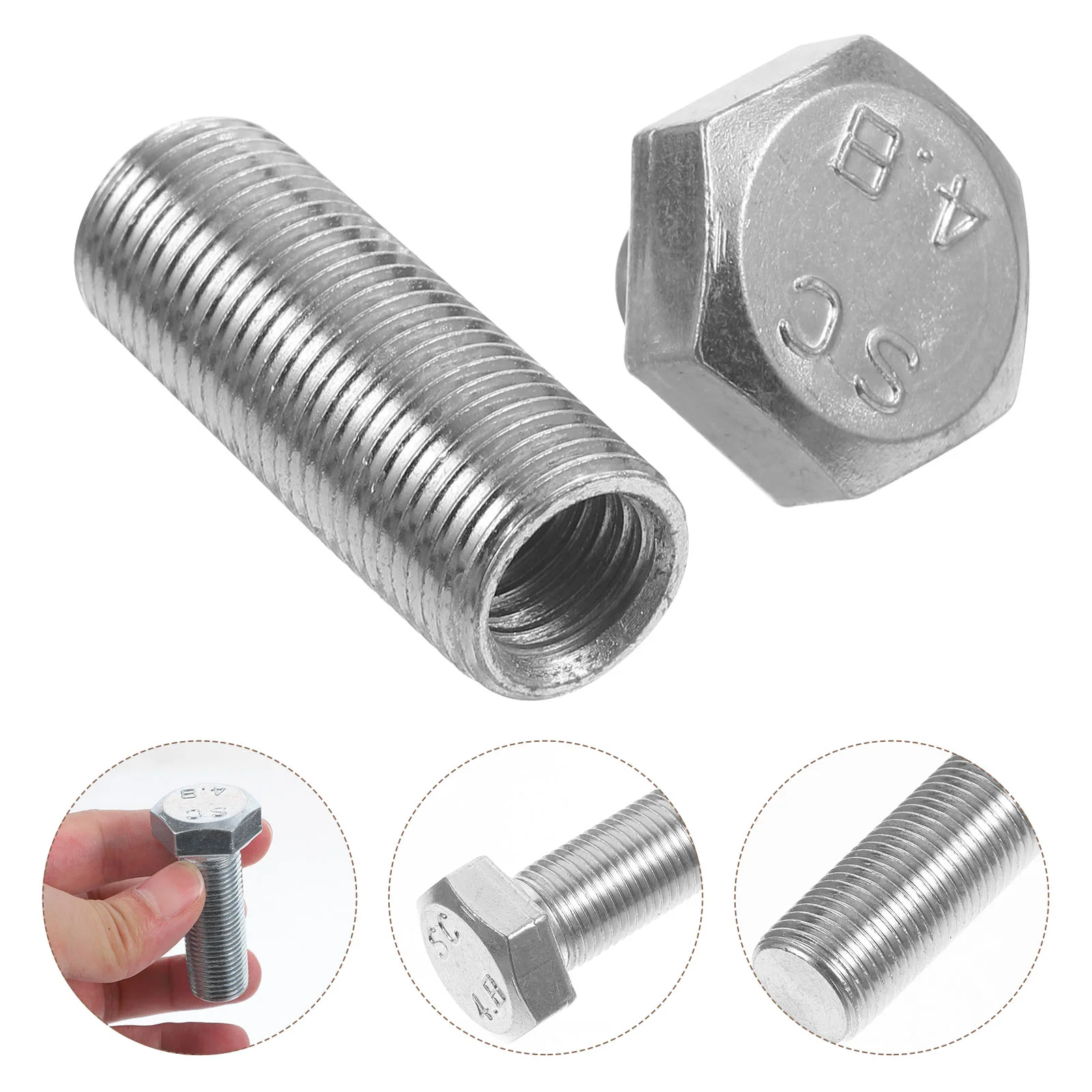 Storage Box Hexagonal Screw Travel Key Fobs Hide Metal Secret Money Bolt Shaped Hiding Container