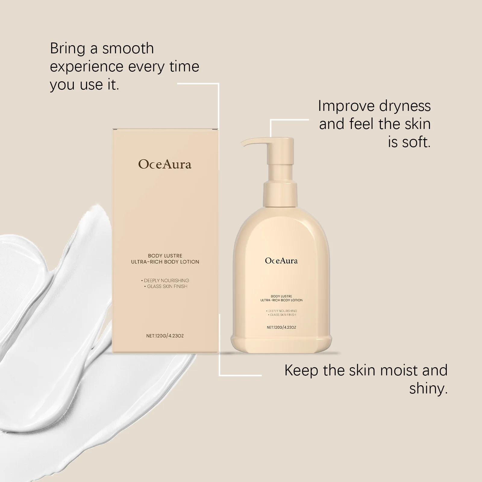 

Body Firming Cream Brightening Tone Smoothing Texture Delicate Moisturizing Radiant Promote Elasticity Shiny Lightweight Lotion