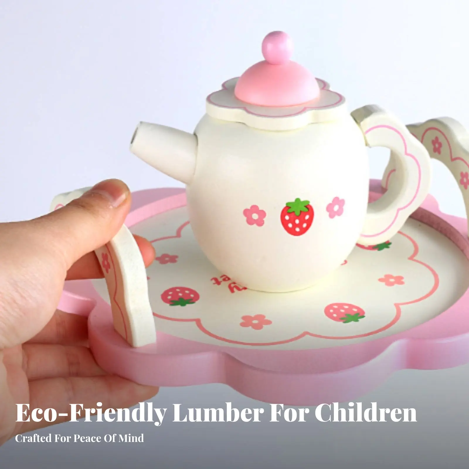 

Набор для ролевых игр «Послеобеденный чай» из 14 предметов, развивающий, для детей, деревянные аксессуары для детской кухни