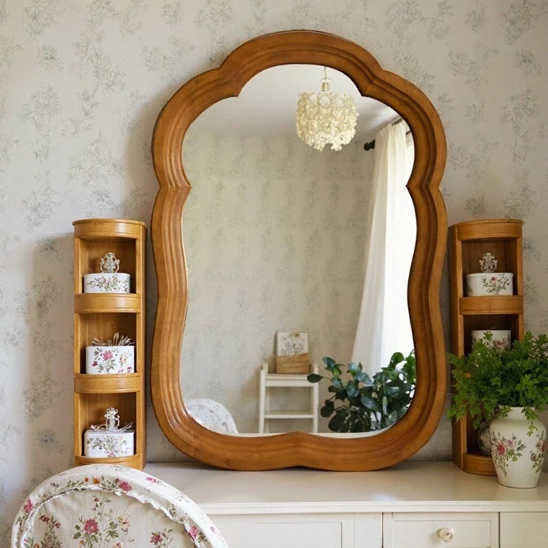 

Makeup Dressing Table Mirror Luxury Bathroom Aesthetic Vintage Modern Mirror Vanity Living Room Spiegel Wand Home Decorations
