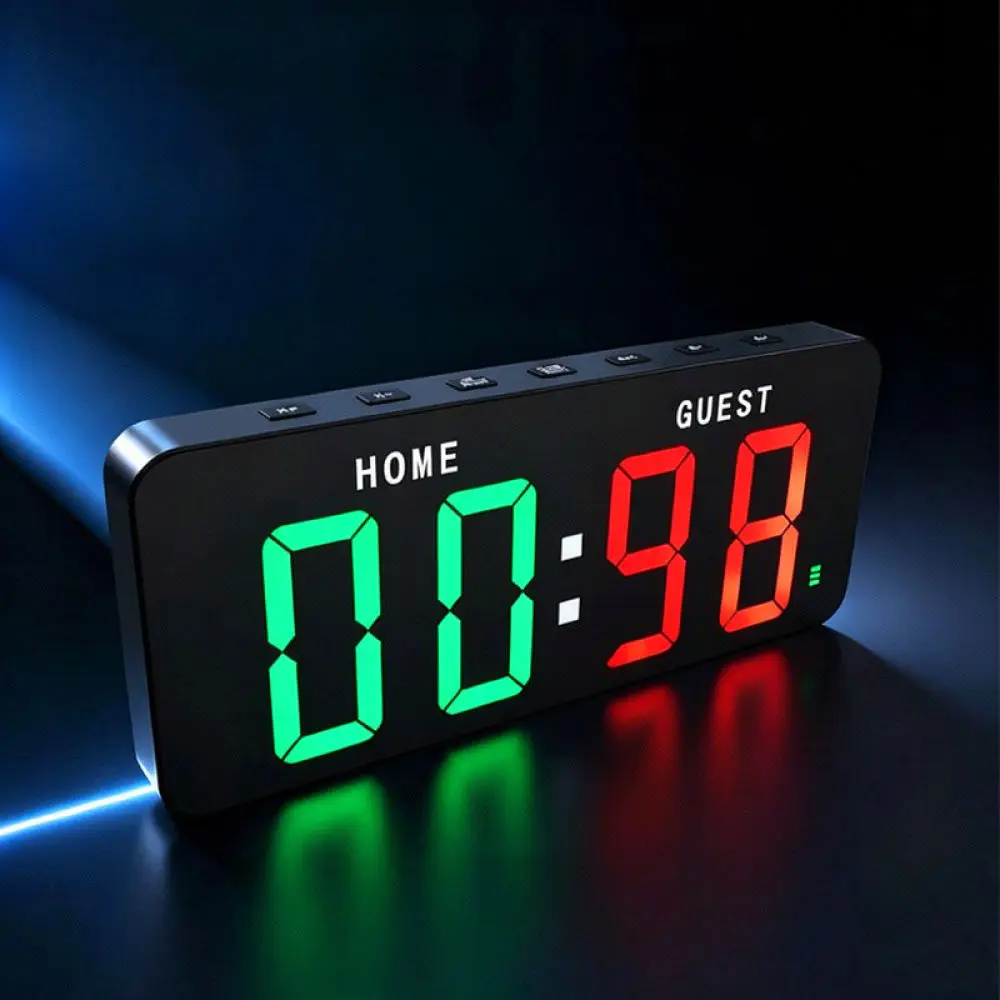 Digital LED Scoreboard Rechargeable Magnetic Timer Counter For Indoor Sports Game Competition Management