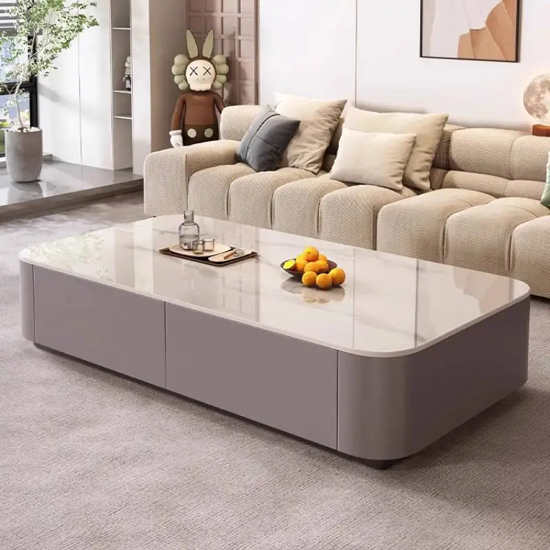 

Modern Storage Coffee Table Designer Luxury Wooden White Coffee Table Center Nordic Saving Mesa De Centro Sala Furniture Home