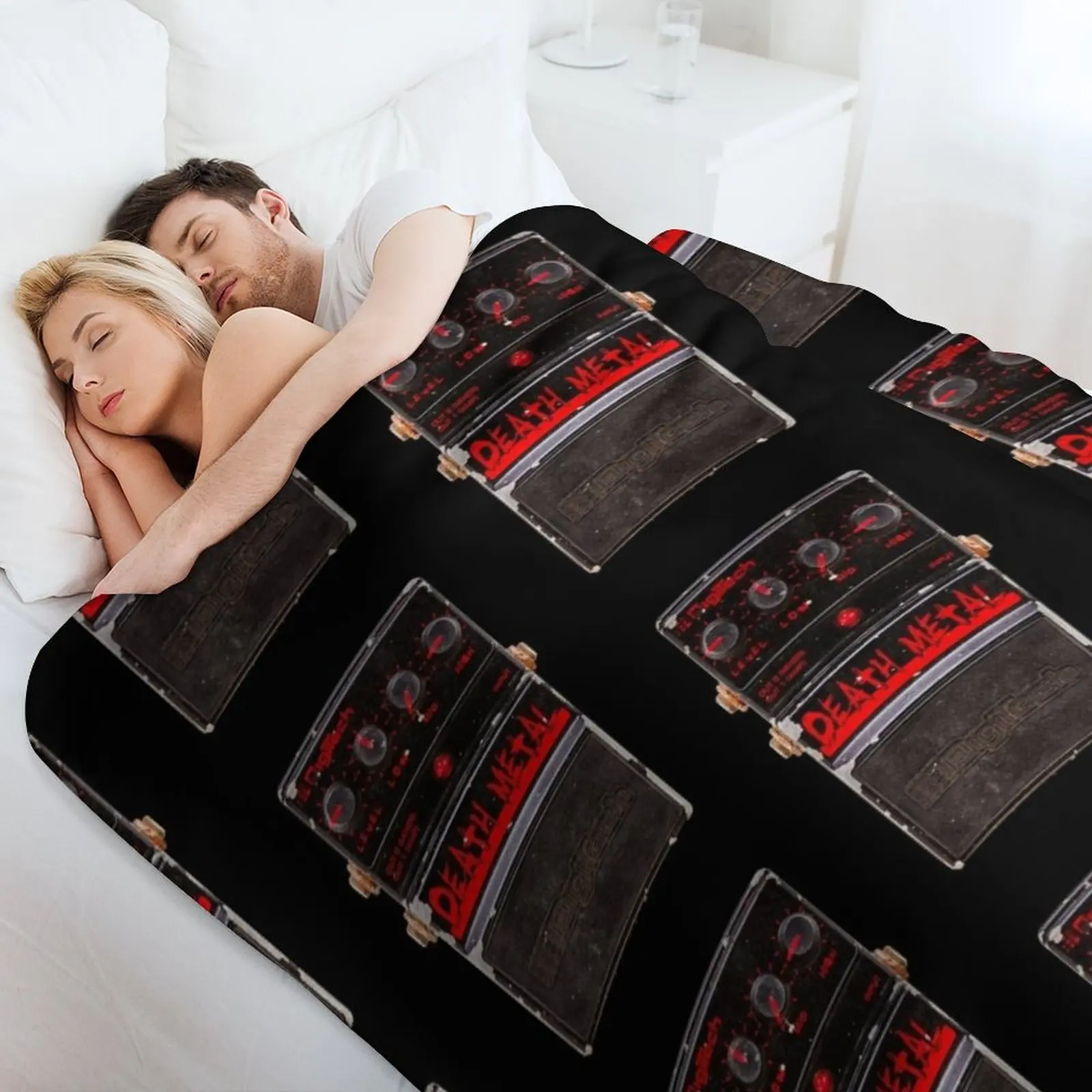 Digitech Death Metal Guitar Pedal vintage Throw Blanket Soft Solid Color Blanket for Couch Bed view 4
