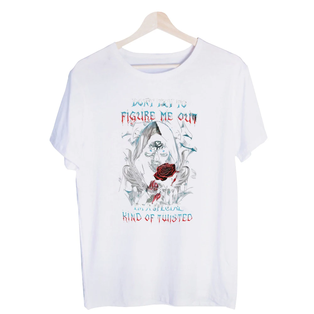 Men's Skull and Rose Graphic Tee, Short Sleeve Slogan Print T-Shirt for Casual Streetwear and Daily Outfits