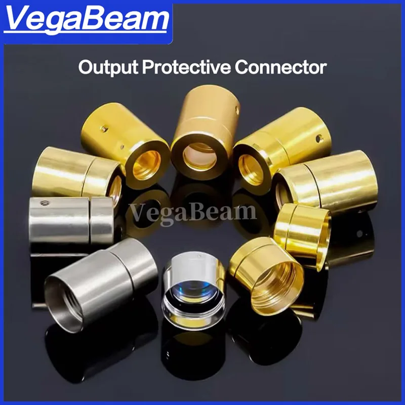 Raycus Optical Fiber Cable QBH Protective Lens for MAX BWT IPG Reci Laser Source Output Protective Connector Lens Group QBH Lens