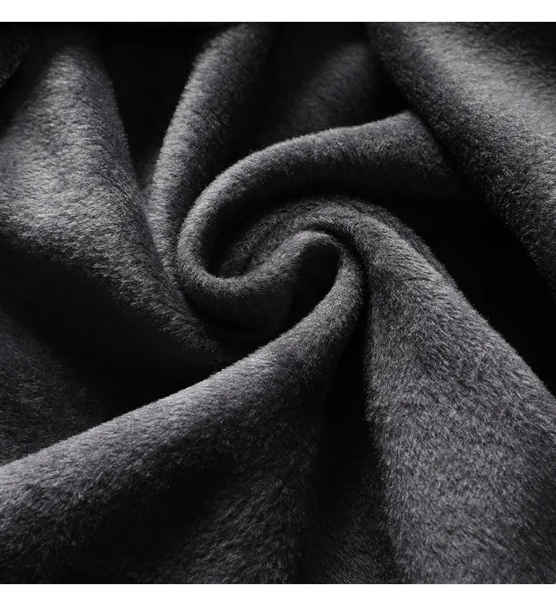 Herren-Langarmshirts mit Fleecefutter, Fake-Two-in-One-Strickhemden, kleine Stickerei, entspannte Passform, warme Oberteile für den Winter. – Detail 4
