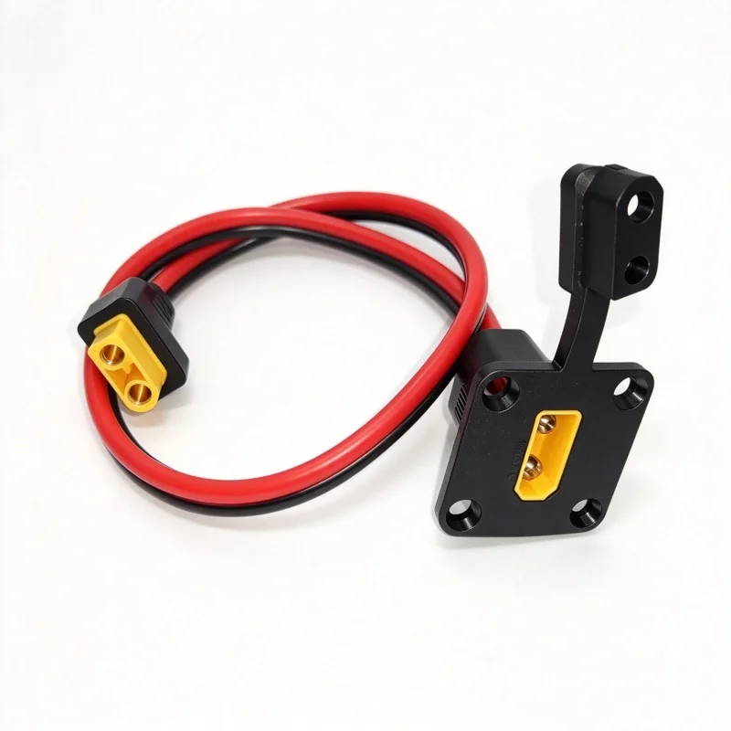 10AWG-60cm long XT90 male and female injection molded plug-in - with protective cover energy storage power charging cable