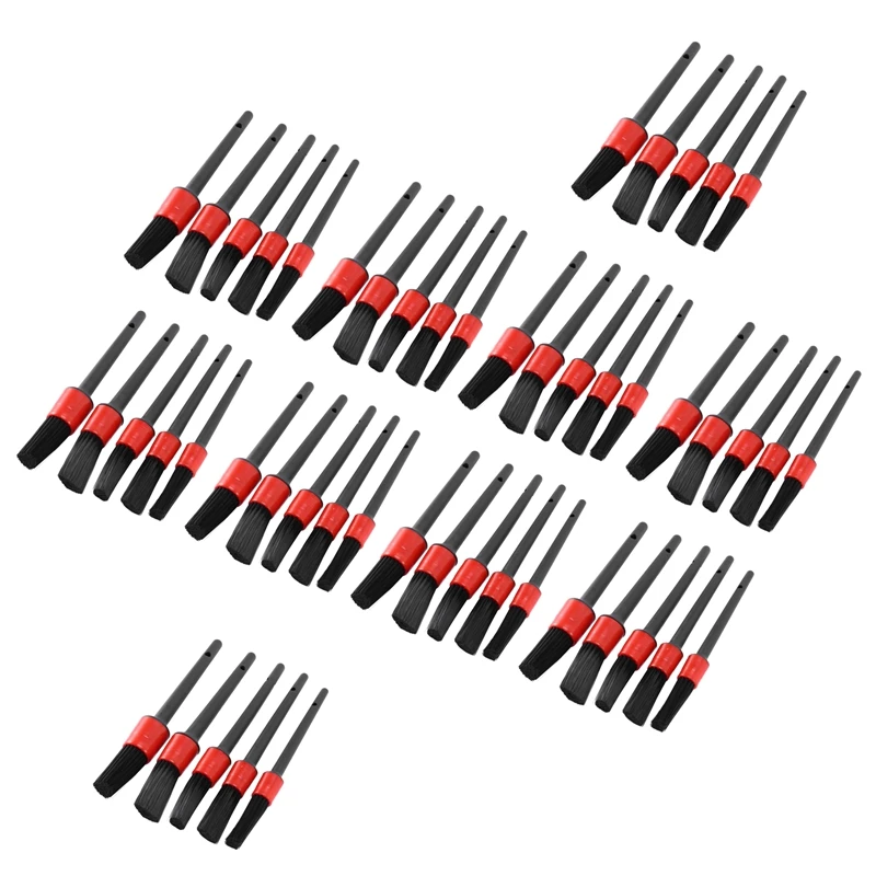 50X Detail Brush, Auto Detailing Brush Set Perfect for Car Motorcycle Automotive Cleaning Wheels, Dashboard