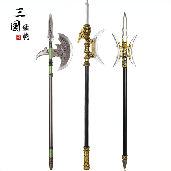 1:1 Cosplay Chinese Ancient Fang Tian Halberd Sword Gun Three Kingdoms Role Playing Model Boys Toys Prop Home Decor sword