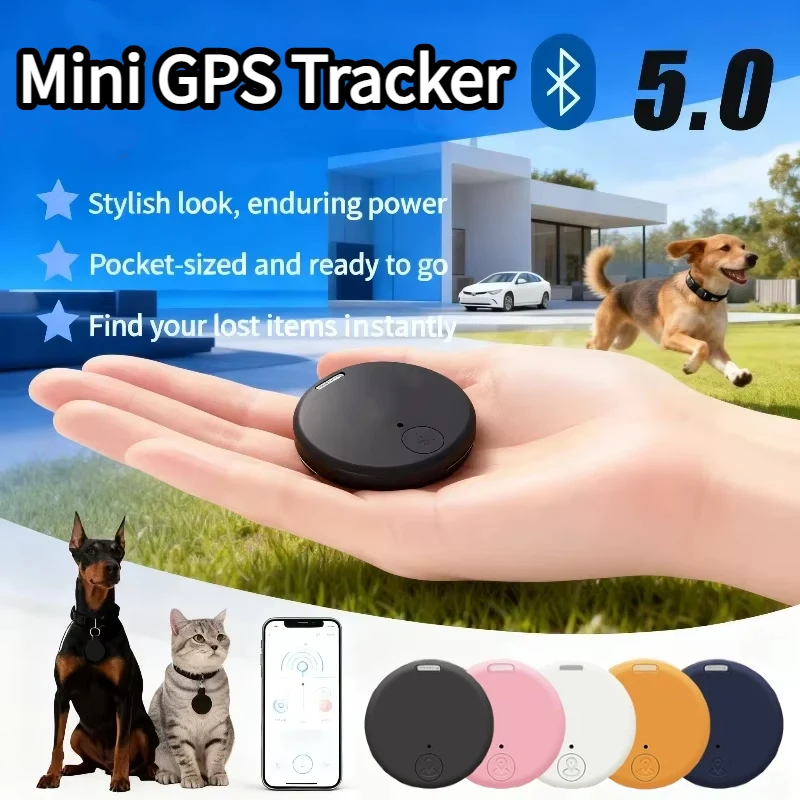Bluetooth 5.0 mini rastreador gps inteligente dispositivo anti perdido para crianças idosos localizador de chave de animais de estimação compatível com ios android telefone 2025 novo