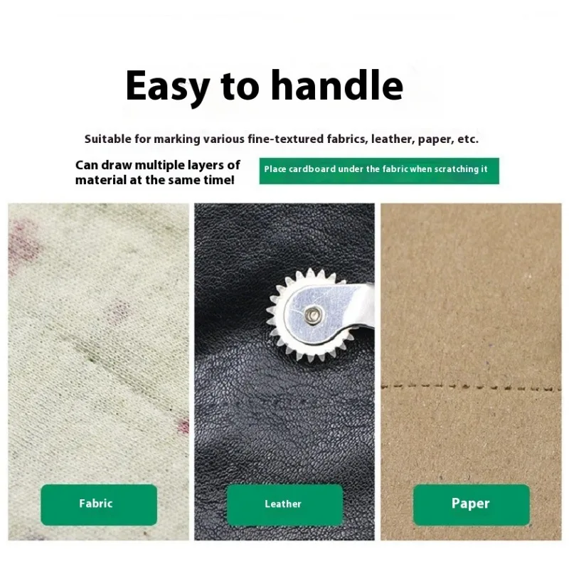 1 قطعة جديد البلاستيك الجلود المائدة عجلة الفضاء ورقة ثقب أداة خياط غرزة ماركر والعتاد الروليت خليط أدوات