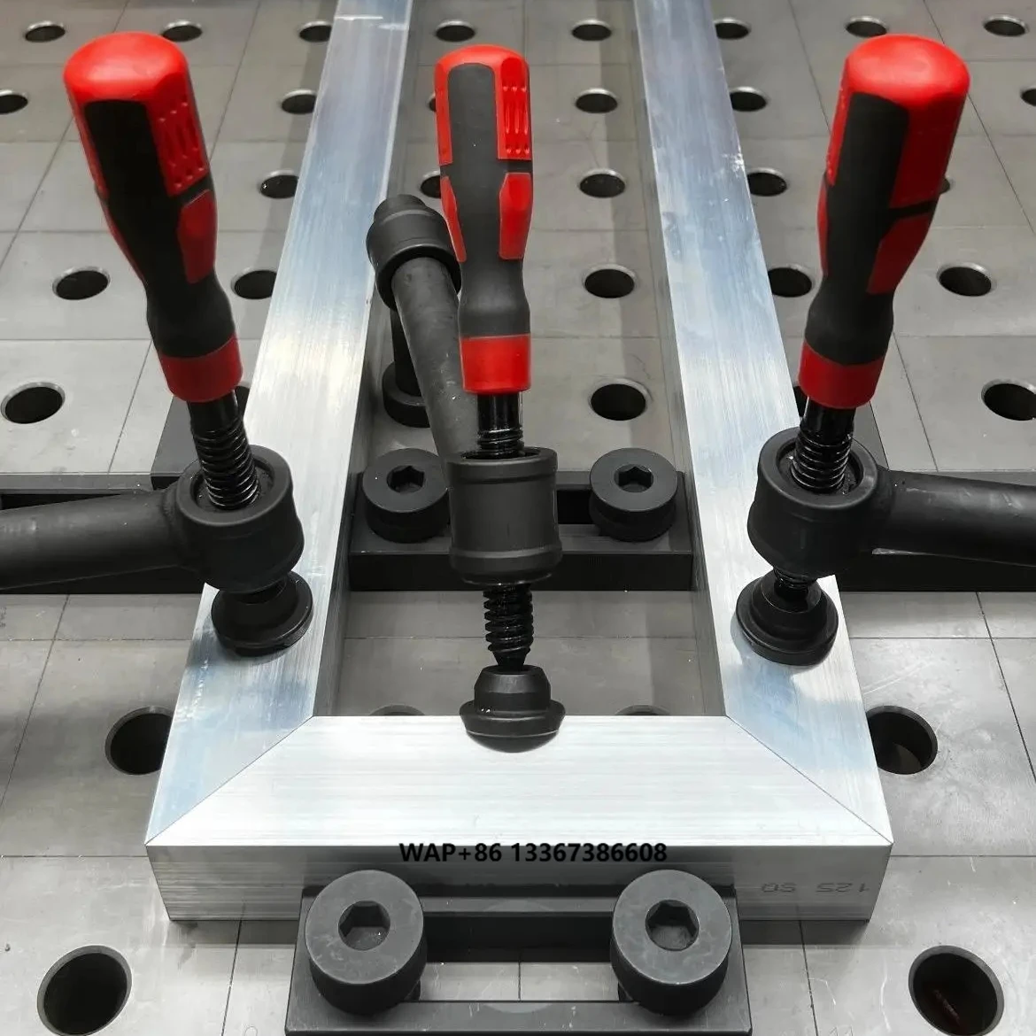 Nitrided Steel D28 Welding Jig - 3D Wear-Resistant Angle Clamp with Scale Markings, China OEM/ODM, Global Fast Delivery