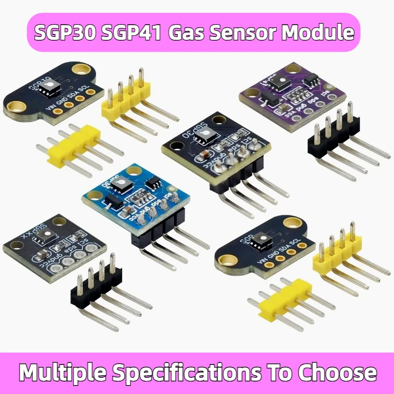 SGP41 SGP30 Sensor Gas Udara Pengukuran I2C Multi-piksel TVOC/eCO2 Formaldehida Detektor Karbon Dioksida Penguji UNTUK Arduin