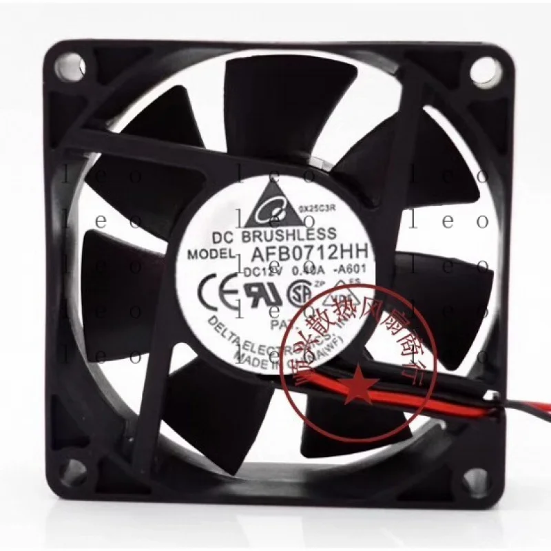 AA  for  Delta AFB0712HH 7025 DC12V 0.40A 7CM 2-Wire Ball Cooling Fan