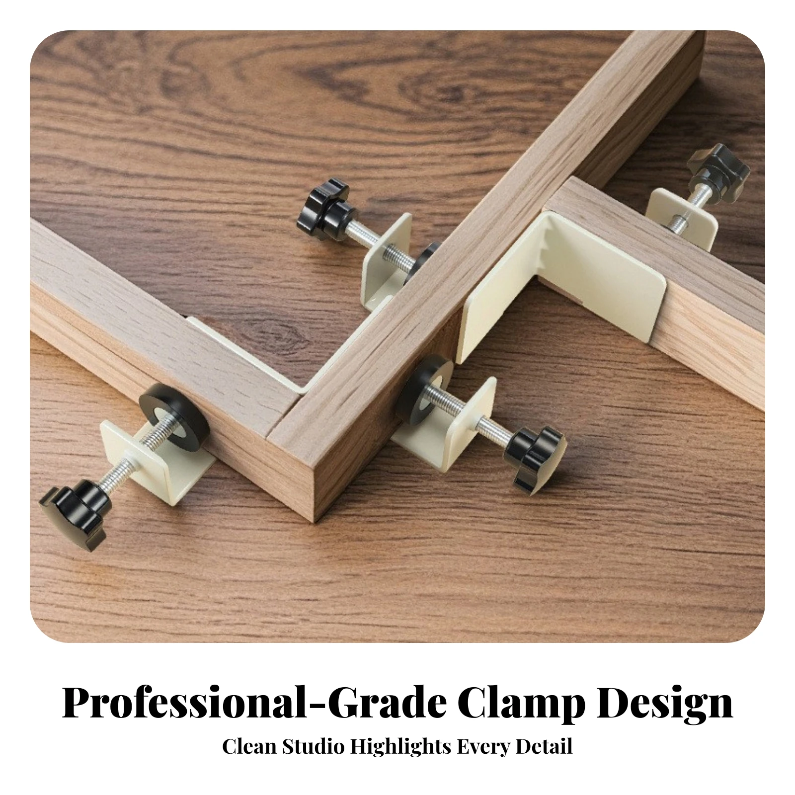2 Pieces Woodworking Corner Clamp Adjustable 90 Degree 90-Degree Clamp Corner Jig Accurate Clamping Square Compact