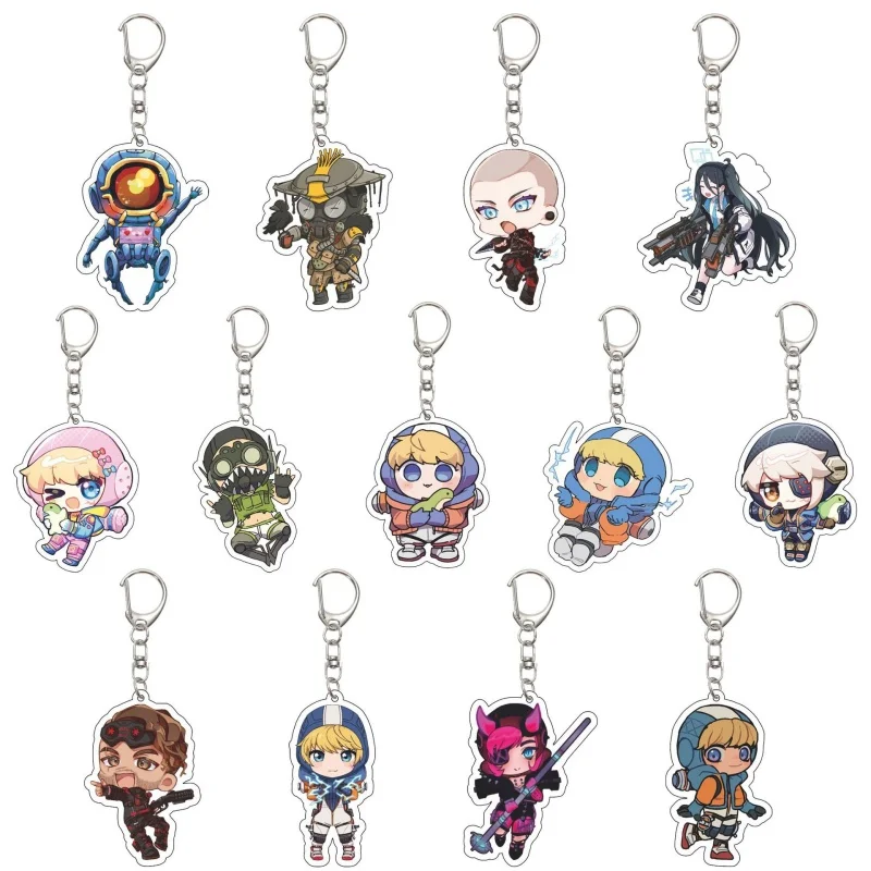 Jeu Apex légendes acrylique pendentif porte-clés accessoires voiture porte-clés porte-clés téléphone sac suspendus bijoux cadeaux