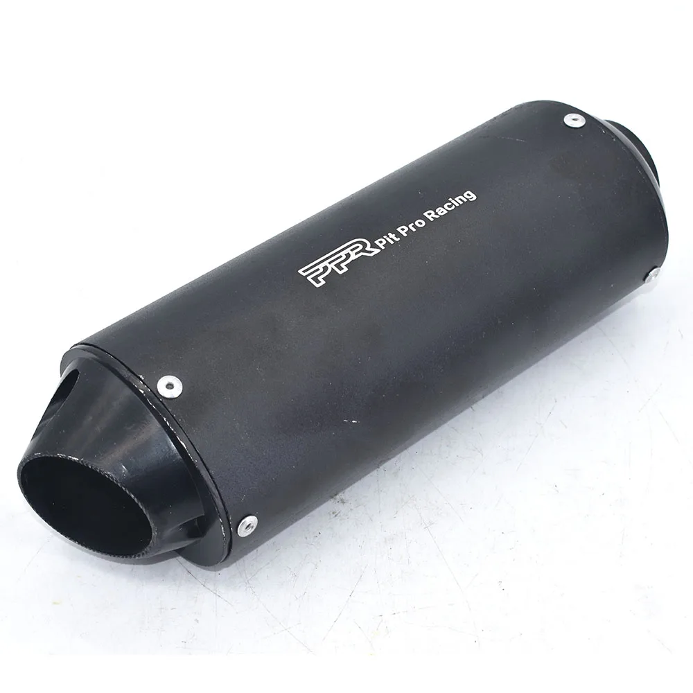 38mm 28mm  Motorcycle Exhaust Muffler Tip Pipe for 125 150 160cc Dirt Pit Bike ATV black Grey Kayo BSE