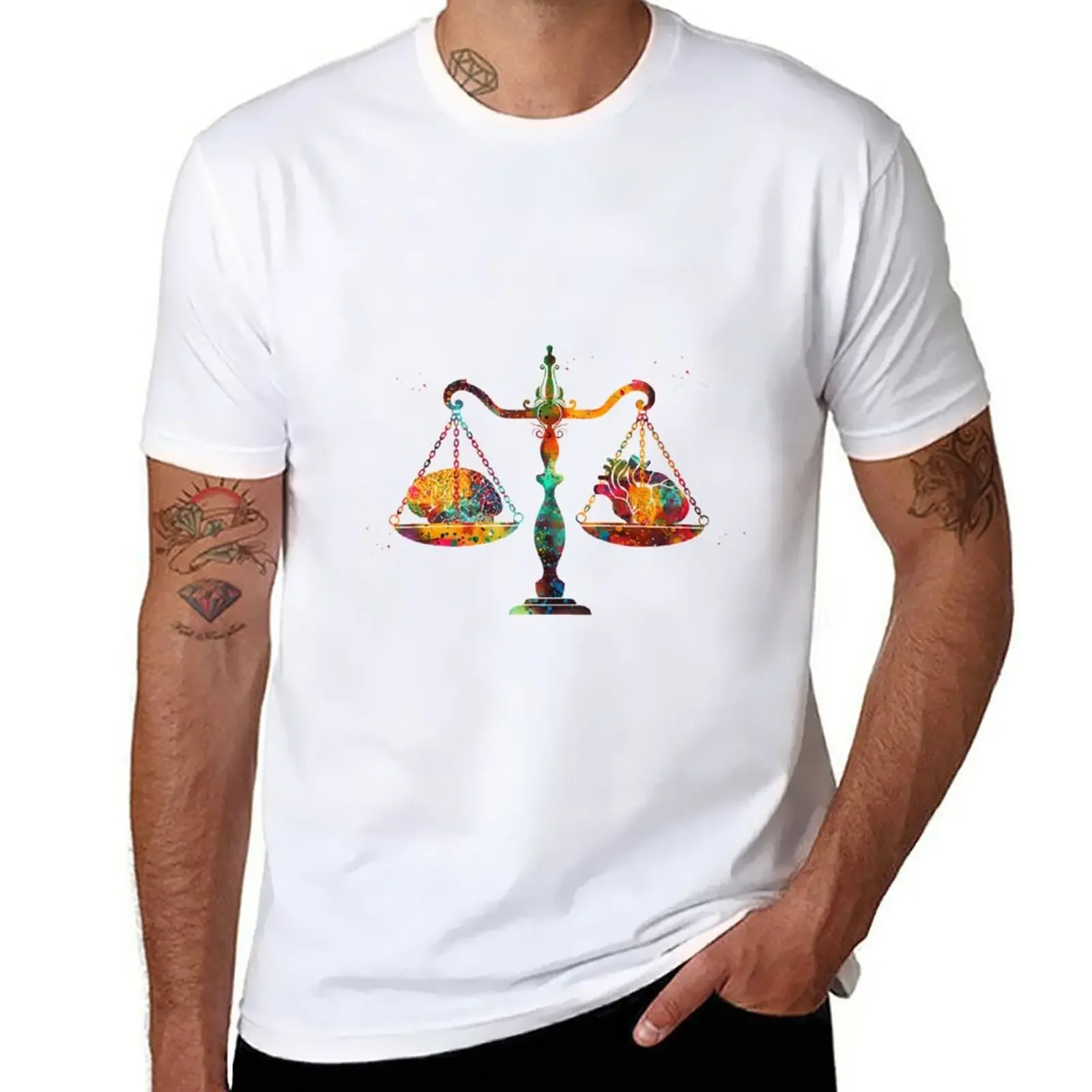 Balance Scale T-Shirt aesthetic clothes vintage black t-shirts for men