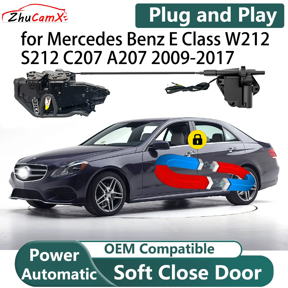 

for Mercedes Benz E Class W212 S212 C207 A207 2009-2017 Car Auto Smart Electric Soft-CloseCloser Power Door Latch Kit System