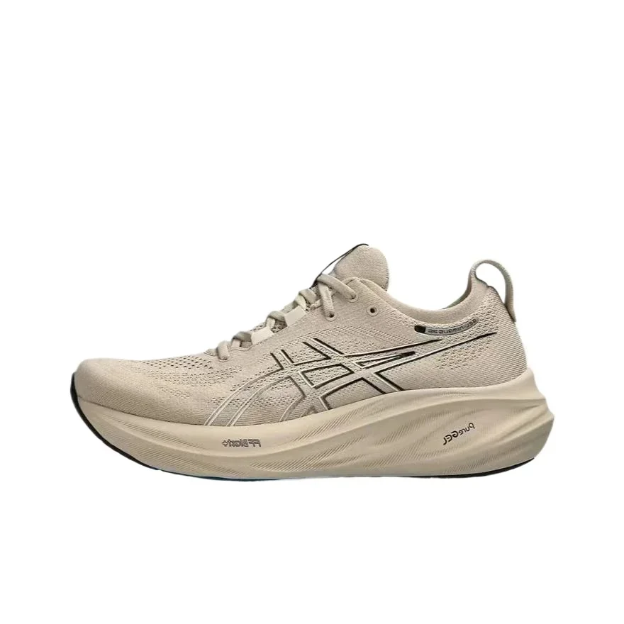 

Original Asics Nimbus 26 Running Shoes Men Cushion Stability Asics Sports Shoes Unisex Sneakers White