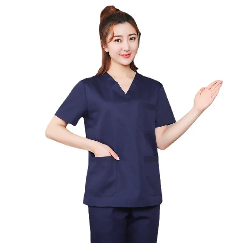 فساتين لغسيل اليدين بأكمام قصيرة للممرضات والرجال ، طقم تنظيف اليدين ، مقشر الفم ، غرفة العمليات ، مقشر الطبيب