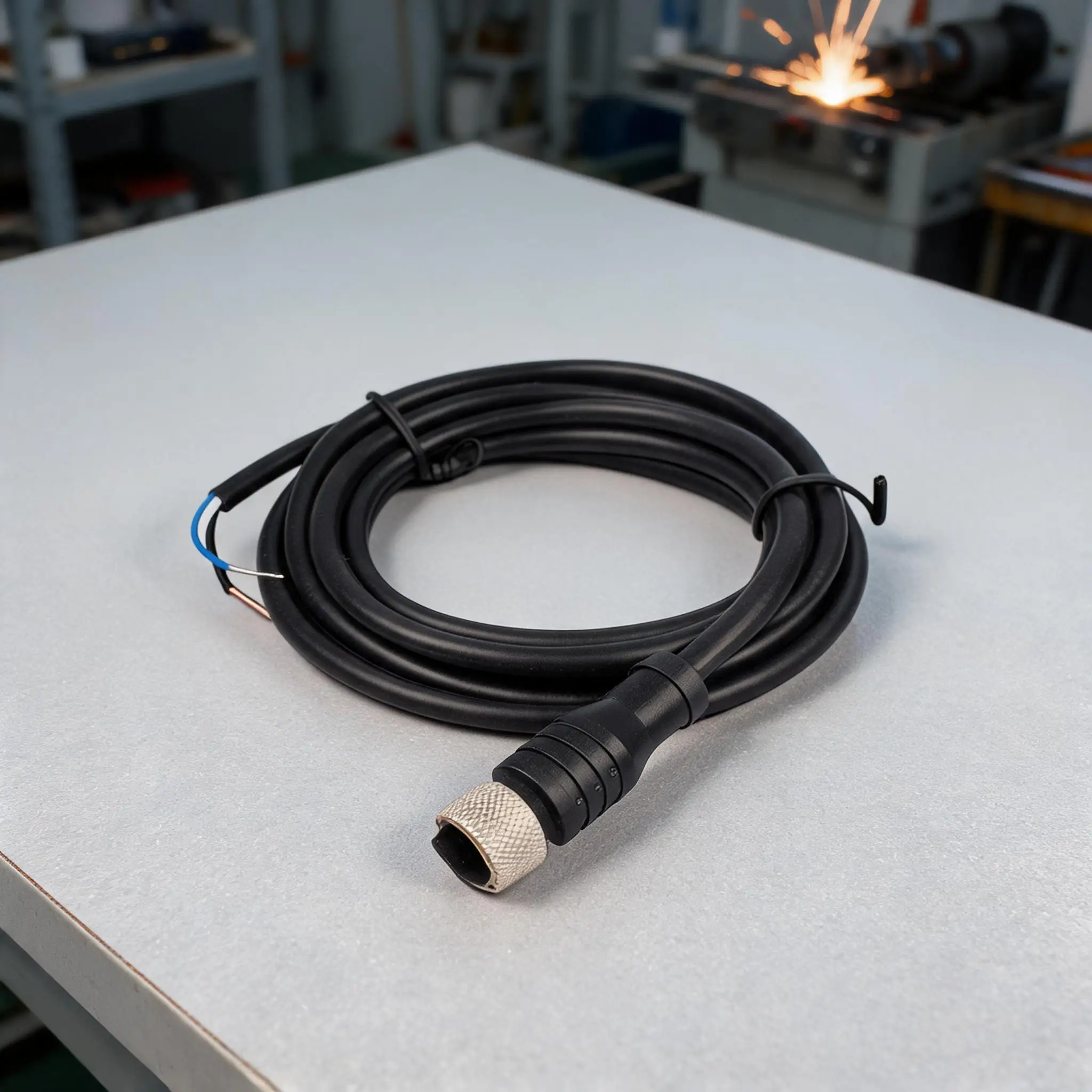 12mm 3-Pin Female Sensor Cable PVC Aviation Connector Waterproof For Industrial Automation Electrical Supplies